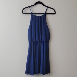 Blue Rain Blue Fit and Flare Dress